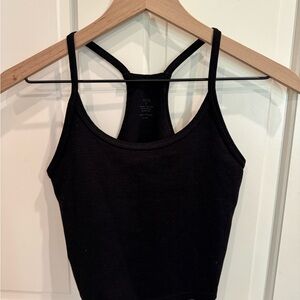 Fleo Black Tank Top